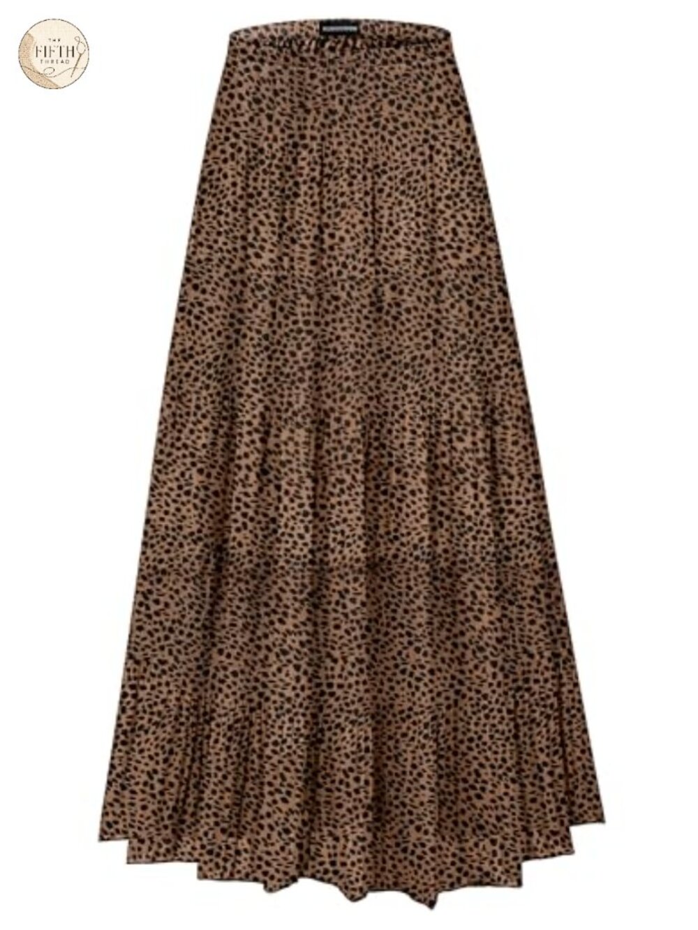 Womens Chiffon Maxi Skirt High Waist Floral Tiered Pleated A Line Boho Flowy